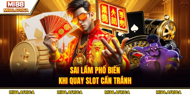Sai lầm phổ biến khi quay slot cần tránh